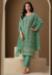 Picture of Comely Chiffon Sea Green Straight Cut Salwar Kameez