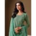 Picture of Comely Chiffon Sea Green Straight Cut Salwar Kameez