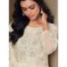 Picture of Excellent Chiffon Off White Straight Cut Salwar Kameez