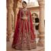 Picture of Delightful Silk Maroon Lehenga Choli