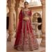 Picture of Delightful Silk Maroon Lehenga Choli