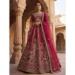 Picture of Well Formed Silk Pink Lehenga Choli