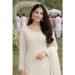 Picture of Sightly Georgette Off White Readymade Salwar Kameez