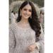 Picture of Nice Georgette Grey Readymade Salwar Kameez