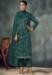 Picture of Chiffon Dark Slate Grey Straight Cut Salwar Kameez