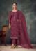 Picture of Bewitching Chiffon Purple Straight Cut Salwar Kameez