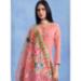 Picture of Georgette Light Pink Straight Cut Salwar Kameez