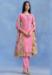 Picture of Georgette Pale Violet Red Straight Cut Salwar Kameez