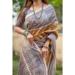 Picture of Ravishing Silk Light Slate Grey Saree
