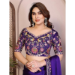 Picture of Beauteous Chiffon & Satin Purple Saree