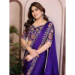 Picture of Beauteous Chiffon & Satin Purple Saree