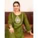 Picture of Statuesque Silk Olive Drab Readymade Salwar Kameez