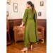 Picture of Statuesque Silk Olive Drab Readymade Salwar Kameez