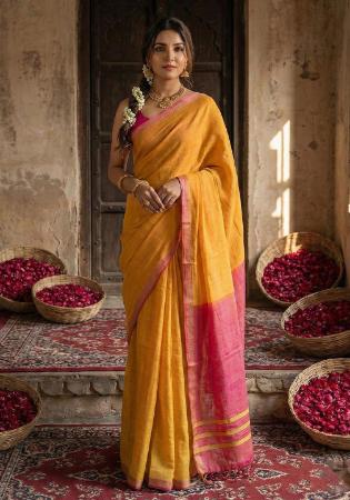Picture of Magnificent Cotton Chocolate Saree