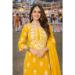 Picture of Admirable Georgette Orange Straight Cut Salwar Kameez