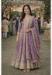 Picture of Comely Georgette Plum Straight Cut Salwar Kameez