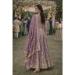Picture of Comely Georgette Plum Straight Cut Salwar Kameez