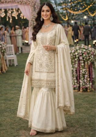 Picture of Lovely Georgette Azure Straight Cut Salwar Kameez