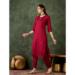 Picture of Cotton & Silk Maroon Readymade Salwar Kameez