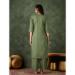 Picture of Cotton & Silk Dark Sea Green Readymade Salwar Kameez