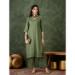 Picture of Cotton & Silk Dark Sea Green Readymade Salwar Kameez