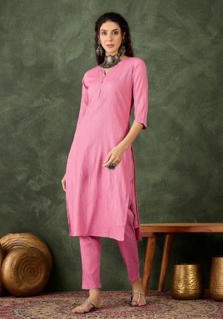 Picture of Cotton & Silk Light Coral Readymade Salwar Kameez