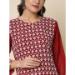 Picture of Well Formed Georgette Maroon Kurtis & Tunic