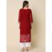 Picture of Well Formed Georgette Maroon Kurtis & Tunic
