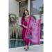Picture of Enticing Silk Dark Red Readymade Salwar Kameez