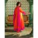 Picture of Alluring Silk Orange Red Readymade Salwar Kameez