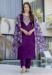 Picture of Delightful Silk Purple Readymade Salwar Kameez