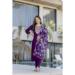 Picture of Delightful Silk Purple Readymade Salwar Kameez