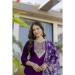 Picture of Delightful Silk Purple Readymade Salwar Kameez