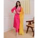 Picture of Ravishing Silk Pink Readymade Salwar Kameez