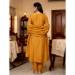 Picture of Fine Silk Golden Rod Readymade Salwar Kameez