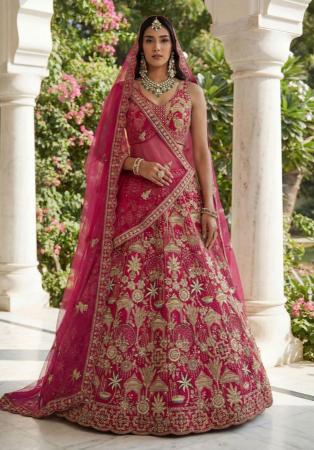Picture of Alluring Silk Pink Lehenga Choli