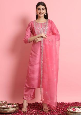 Picture of Charming Silk Light Coral Readymade Salwar Kameez