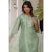 Picture of Lovely Silk Dark Sea Green Readymade Salwar Kameez