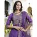 Picture of Wonderful Silk Purple Readymade Salwar Kameez