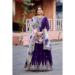 Picture of Beauteous Georgette Purple Readymade Gown