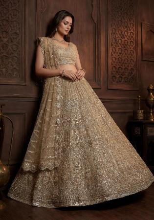 Picture of Enticing Net Grey Lehenga Choli