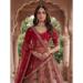 Picture of Appealing Net Dark Red Lehenga Choli
