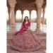 Picture of Charming Net Medium Violet Red Lehenga Choli