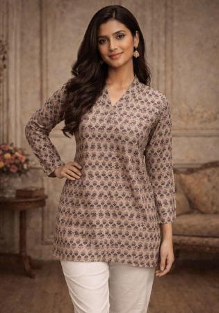 Picture of Chiffon & Georgette Dim Gray Kurtis And Tunic