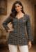 Picture of Stunning Chiffon & Georgette Black Kurtis And Tunic