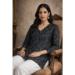 Picture of Wonderful Chiffon & Georgette Black Kurtis And Tunic