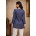 Picture of Chiffon & Georgette Dark Slate Blue Kurtis And Tunic