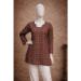 Picture of Wonderful Chiffon & Georgette Brown Kurtis And Tunic