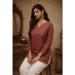 Picture of Chiffon & Georgette Maroon Kurtis And Tunic