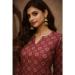 Picture of Chiffon & Georgette Maroon Kurtis And Tunic